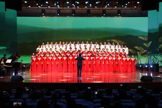 2017合唱B1班，合唱《乌苏里船歌》。赖新华.摄